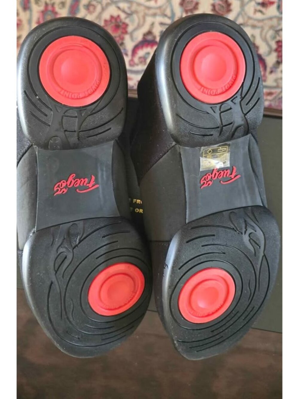 Fuego Dance Shoes: Women 10 Men 8.5 All-Black Split-sole - Picture 7 of 7